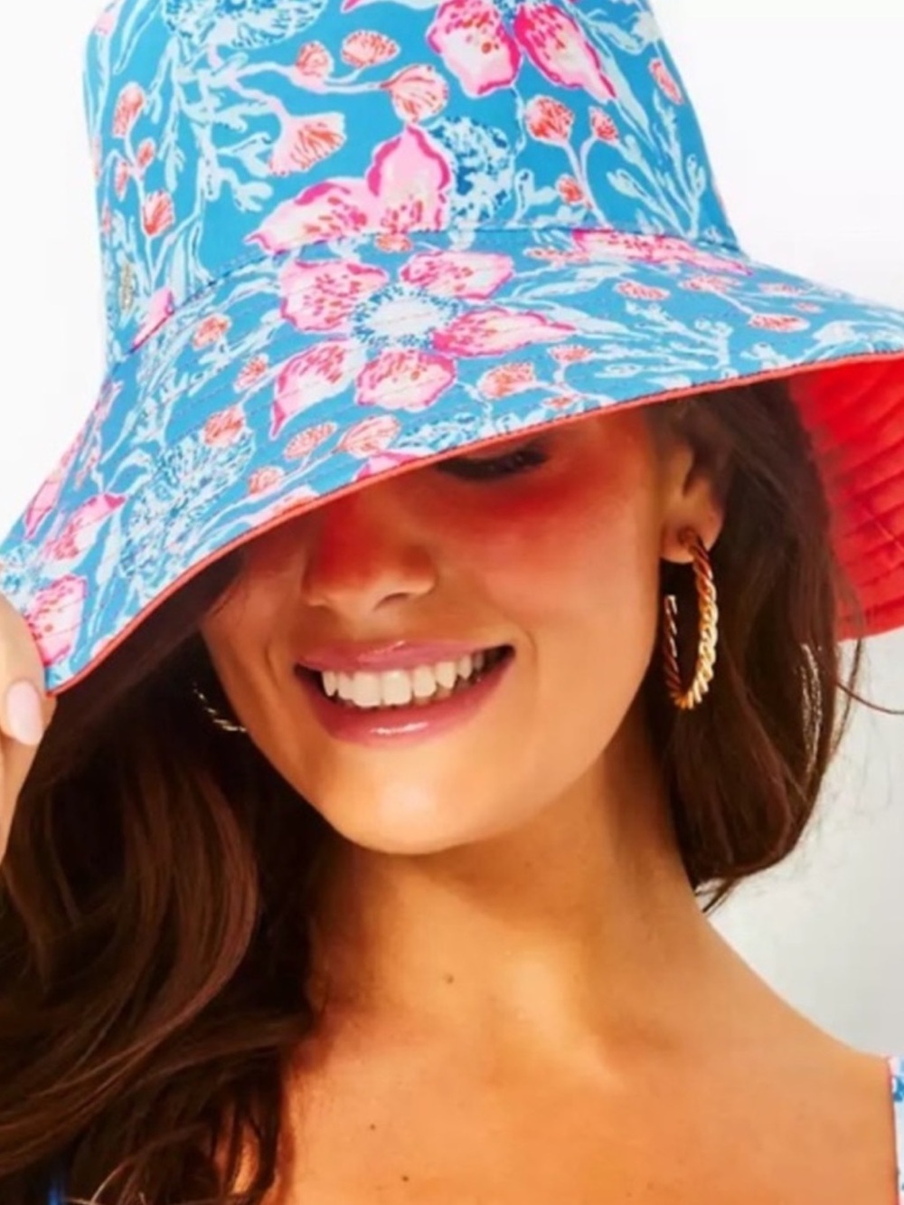NWT Lilly Pulitzer Reversible Canvas
Sun Hat